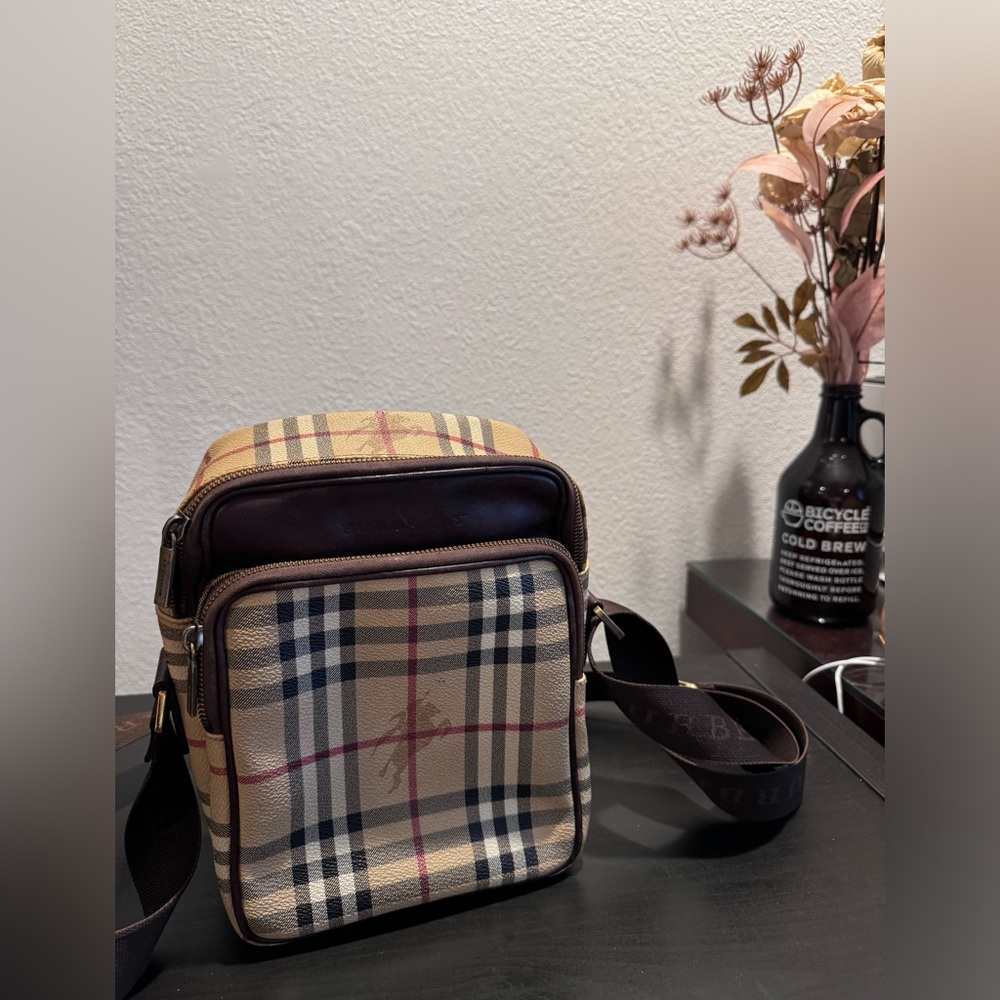 Burberry Nova‎ check crossbody bag Men